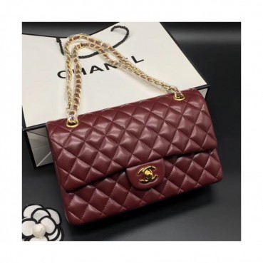 Chanel Women Leather Chain Shoulder Bag  ,25CM - 샤넬 여성용 레더 체인 숄더백 1112 