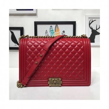 Chanel Leboy Leather Chain Shoulder Bag  ,30CM - 샤넬 르보이 레더 체인 숄더백  67087 