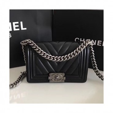 Chanel Leboy Leather Chain Shoulder Bag  ,20CM - 샤넬 르보이 레더 체인 숄더백  67085 
