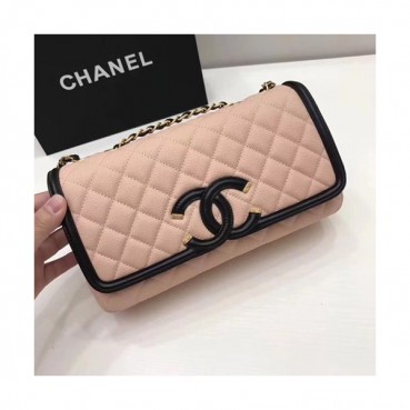 Chanel Women Leather Chain Shoulder Bag ,26.5CM - 샤넬 여성용 레더 체인 숄더백,CHAB0473,26.5CM,핑크