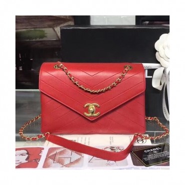 Chanel Women Leather Shoulder Bag ,22CM - 샤넬 여성용 레더 숄더백,CHAB0443,22CM,레드