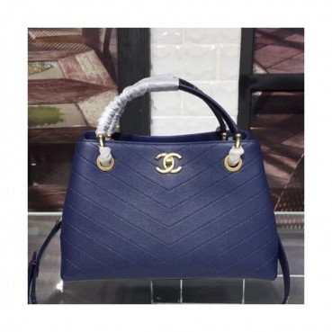 Chanel Women Leather Tote Shoulder Bag ,28CM - 샤넬 여성용 레더 토트 숄더백,CHAB0441,28CM,블루