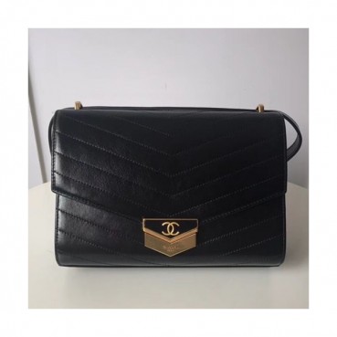Chanel Women Leather Flap Shoulder Bag ,23CM - 샤넬 여성용 레더 플랩 숄더백,CHAB0421,23CM,블랙