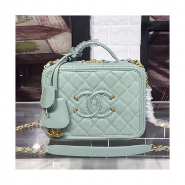 Chanel Women Leather Tote Shoulder Bag ,21CM - 샤넬 여성용 레더 토트 숄더백,CHAB0417,21CM,라이트그린