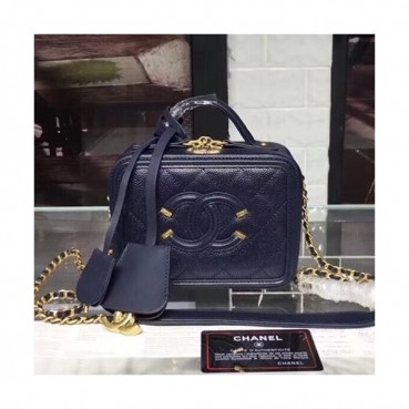 Chanel Women Leather Tote Shoulder Bag ,16CM - 샤넬 여성용 레더 토트 숄더백,CHAB0415,16CM,네이비