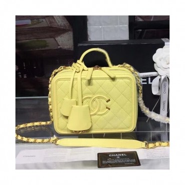 Chanel Women Leather Tote Shoulder Bag ,21CM - 샤넬 여성용 레더 토트 숄더백,CHAB0413,21CM,옐로우