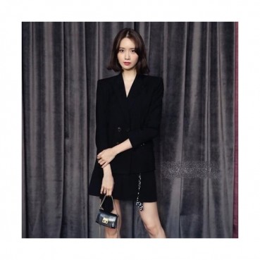 Givenchy Leather and Suede GV3 Shoulder Bag,16/21/29CM - 지방시 레더 앤 스웨이드 GV3 숄더백,GVB0002,16/21/29CM,블랙