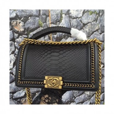 Chanel Leboy Leather Chain Tote Shoulder Bag ,25CM - 샤넬 르보이 레더 체인 토트 숄더백 CHAB0377,25CM,블랙