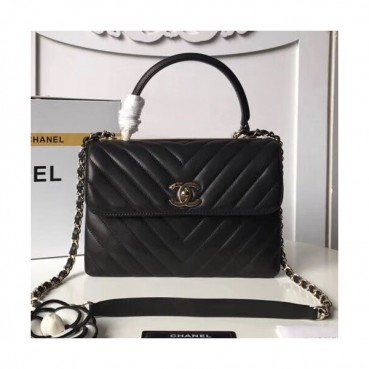 Chanel Women Chain Tote Shoulder Bag ,25CM - 샤넬 여성용 체인 토트 숄더백  CHAB0358,25CM,블랙