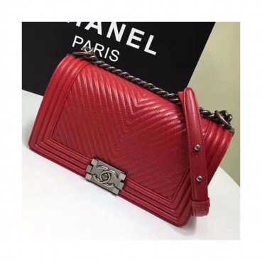 Chanel Leboy Leather Chain Shoulder Bag  ,25CM - 샤넬 르보이 레더 체인 숄더백 67086 