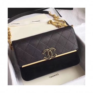Chanel 2018 Women Shoulder Bag,23CM - 샤넬 2018 여성용 숄더백  CHAB0322,23CM,블랙