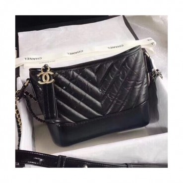 Chanel 2018 Gabrielle  Hobo Shoulder Bag,20CM - 샤넬 2018 가브리엘 호보 숄더백, CHAB0216,20CM,블랙