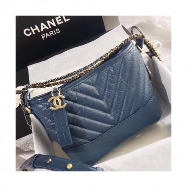 Chanel 2018 Gabrielle  Hobo Shoulder Bag,20CM - 샤넬 2018 가브리엘 호보 숄더백, CHAB0215,20CM,블루