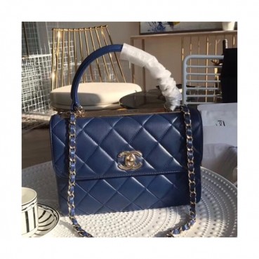 Chanel Women Chain Tote Shoulder Bag,25CM - 샤넬 여성용 체인 토트 숄더백  CHAB0207,25CM,블루