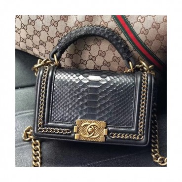 Chanel Leboy Leather Chain Tote Shoulder Bag,25CM - 샤넬 르보이 레더 체인 토트 숄더백 CHAB0190,25CM,블랙