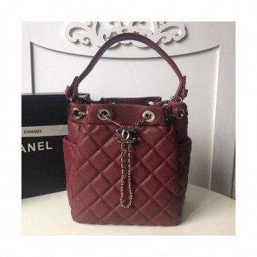 Chanel Women Bucket Shoulder Bag,21CM - 샤넬 여성용 버킷 숄더백,CHAB0109,21CM,와인