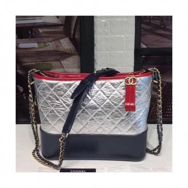 Chanel 2018 Gabrielle  Hobo Shoulder Bag ,28CM - 샤넬 2018 가브리엘 호보 숄더백,CHAB0095,28CM,실버+네이비