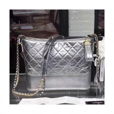 Chanel 2018 Gabrielle  Hobo Shoulder Bag ,28CM - 샤넬 2018 가브리엘 호보 숄더백,CHAB0094,28CM,실버
