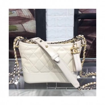 Chanel 2018 Gabrielle  Hobo Shoulder Bag ,20CM - 샤넬 2018 가브리엘 호보 숄더백,CHAB0091,20CM,화이트