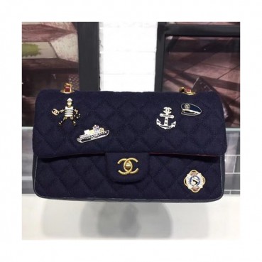 [커스텀급]Chanel Chain Shoulder Bag,25CM - 샤넬  체인 숄더백,CHAB0048,25CM,네이비