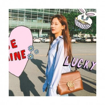 Gucci Marmont Women Shoulder Bag,28CM - 구찌 GG 마몬트 여성용 숄더백 401173, GUB0096 ,28cm,브라운 