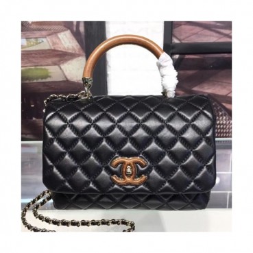 Chanel 2018 Coco Chain Handle Shoulder Bag,21CM - 샤넬 2018 코코 체인 핸들 숄더백,CHAB0046,21CM,블랙