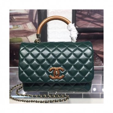 Chanel 2018 Coco Chain Handle Shoulder Bag,21CM - 샤넬 2018 코코 체인 핸들 숄더백,CHAB0045,21CM,그린