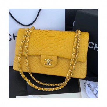 Chanel Women Leather Shoulder Bag,25CM - 샤넬 여성용 레더 숄더백,CHAB0017,25CM,옐로우
