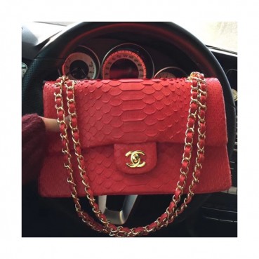 Chanel Women Leather Shoulder Bag,25CM - 샤넬 여성용 레더 숄더백,CHAB0009,25CM,레드