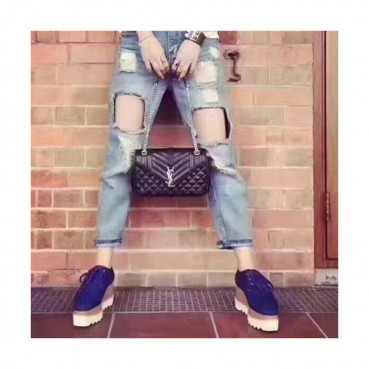 Saint Laurent Women Monogram Satchel Shoulder Bag,24CM - 입생로랑 여성용 모노그램 사첼 숄더백 428125, SLB0258 ,24CM,블랙