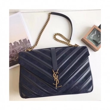 [커스텀급]Saint Laurent Women Chain Shoulder Bag,32CM - 입생로랑 여성용 체인 숄더백 392738D, SLB0251,32CM,네이비