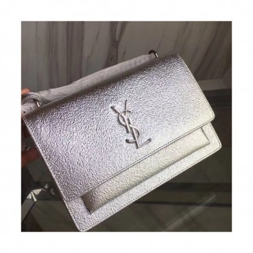 Saint Laurent Women Monogram Shoulder Bag,22CM - 입생로랑 여성용 모노그램 숄더백 442906, SLB0230,22CM,실버