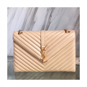 Saint Laurent Women Large Satchel Shoulder Bag,31CM - 입생로랑 여성용 라지 사첼 숄더백 342023, SLB0215 ,31CM,연베이지