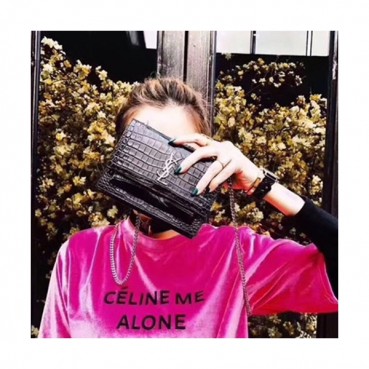 Saint Laurent Women Sunset Mini Shoulder Bag,17CM - 입생로랑 여성용 선셋 미니 숄더백 452157, SLB0202,17CM,블랙,유광