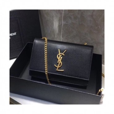 Saint Laurent Women Chain Shoulder Bag,20CM - 입생로랑 여성용 체인 숄더백 464390,SLB0186,20CM,블랙(금장)