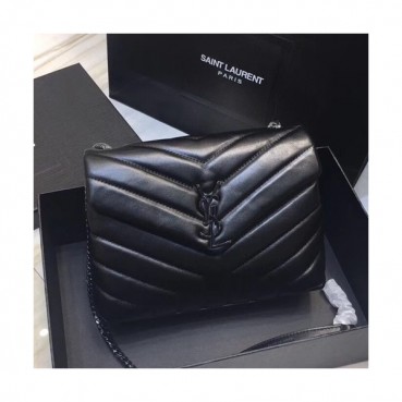 Saint Laurent Women Monogram Small Chain Shoulder Bag,24CM - 입생로랑 여성용 모노그램 스몰 체인 숄더백 464676,SLB0172,24CM,블랙