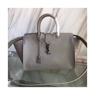 Saint Laurent Women Monogram Dowm Town CaBas Shoulder Bag,30CM - 입생로랑 여성용 모노그램 다운타운 카바스 숄더백 436832,SLB0168,30CM,그레이