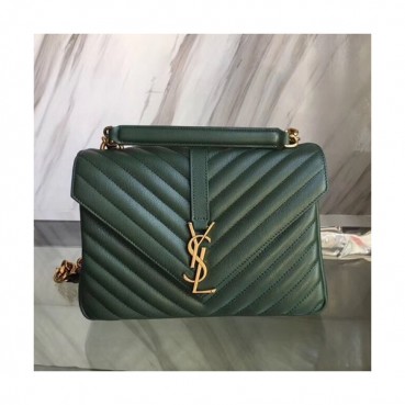 Saint Laurent Women Monogram Shoulder Bag,24CM - 입생로랑 여성용 모노그램 숄더백 428056,SLB0158,24CM,그린