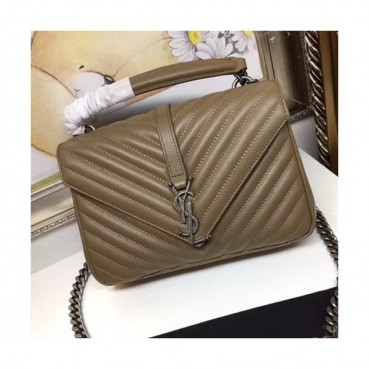 Saint Laurent Women Monogram Shoulder Bag ,24CM - 입생로랑 여성용 모노그램 숄더백 428056,SLB0143,24CM,카키
