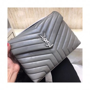 Saint Laurent Women Monogram Chain Shoulder Bag,30CM - 입생로랑 여성용 모노그램 체인 숄더백 459749,SLB0133,30CM,그레이