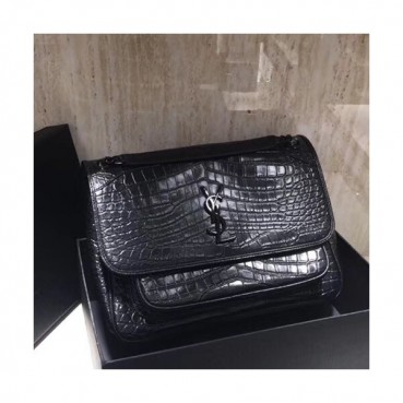 Saint Laurent Women Niki Medium Chain Shoulder Bag,28CM - 입생로랑 여성용 니키 미듐 체인 숄더백 498894,SLB0116,28CM,블랙