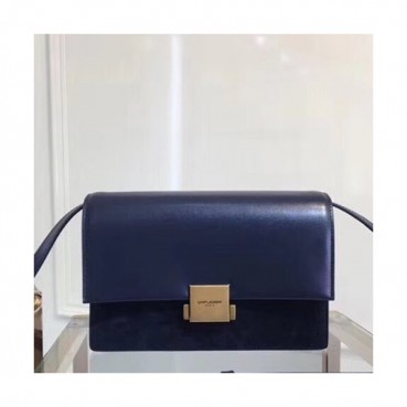 Saint Laurent Women Bellechasse Medium Shoulder Bag,24CM - 입생로랑 여성용 벨샤스 미듐 숄더백 482044,SLB0109, 24CM,네이비