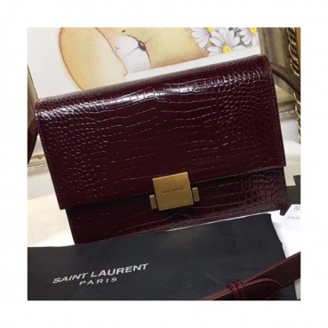 Saint Laurent Women Bellechasse Medium Shoulder Bag,24CM - 입생로랑 여성용 벨샤스 미듐 숄더백 482044,SLB0107, 24CM,레드