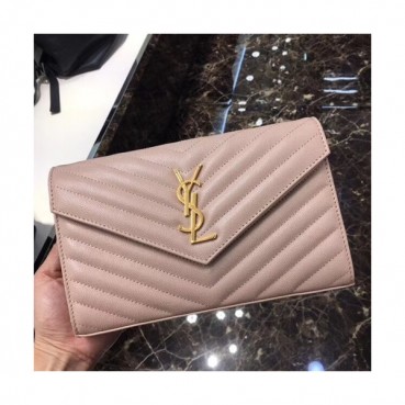 Saint Laurent Women Monogram Chain Shoulder Bag,22.5 CM - 입생로랑 여성용 모노그램 체인 숄더백 360452,SLB0102, 22.5CM,핑크(금장)