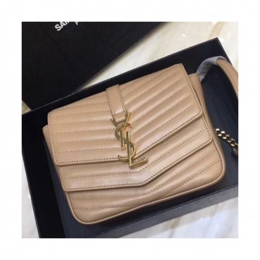 Saint Laurent Women Montaigne Quilting Shoulder Bag,17CM - 입생로랑 여성용 몽테뉴 퀄팅 숄더백 532662 ,SLB0065,17CM,베이지