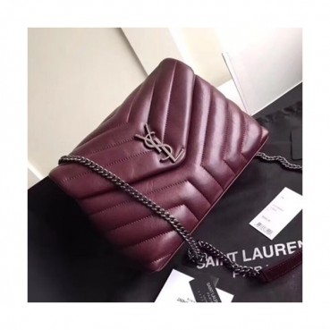Saint Laurent Women Monogram Small Chain Shoulder Bag ,24CM - 입생로랑 여성용 모노그램 스몰 체인 숄더백 464676 ,SLB0054,24CM,레드