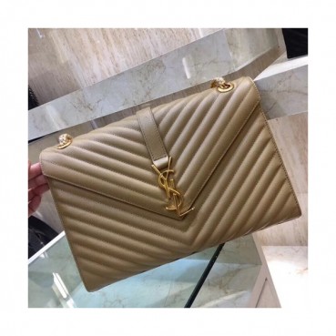 Saint Laurent Women Large Satchel Shoulder Bag,31CM - 입생로랑 여성용 라지 사첼 숄더백 342023  ,SLB0047,31CM,베이지