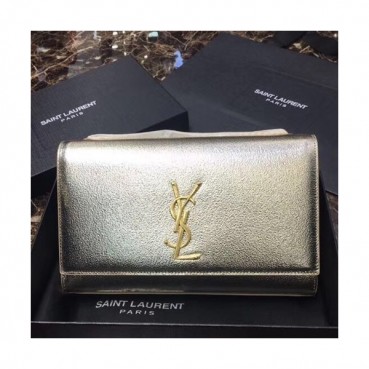 Saint Laurent Women Chain Satchel Shoulder Bag ,24CM - 입생로랑 여성용 체인 사첼 숄더백 326076 ,SLB0039,24CM,옐로우골드