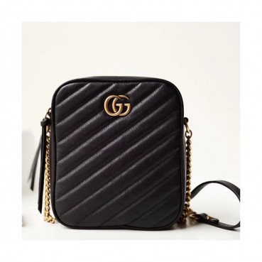 Gucci GG Marmont Women Mini Chain Shoulder Bag,16CM - 구찌 GG 마몬트 여성용 미니 체인 숄더백 550155, GUB0030,16CM
