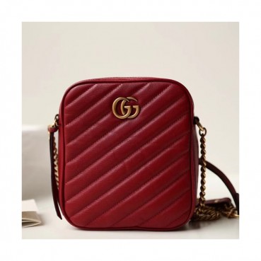 Gucci GG Marmont Women Mini Chain Shoulder Bag,16CM - 구찌 GG 마몬트 미니 체인 여성용 숄더백 550155, GUB0029,16CM